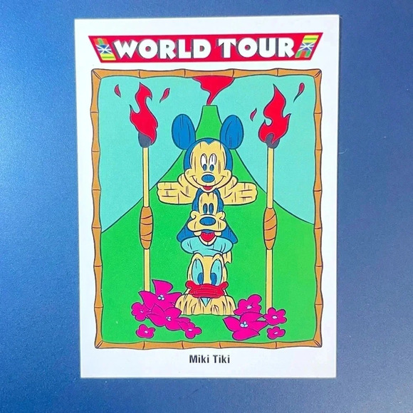 Miki Tiki Vintage Impel Disney World Tour Card #202 Mickey Mouse Disney - Picture 1 of 2